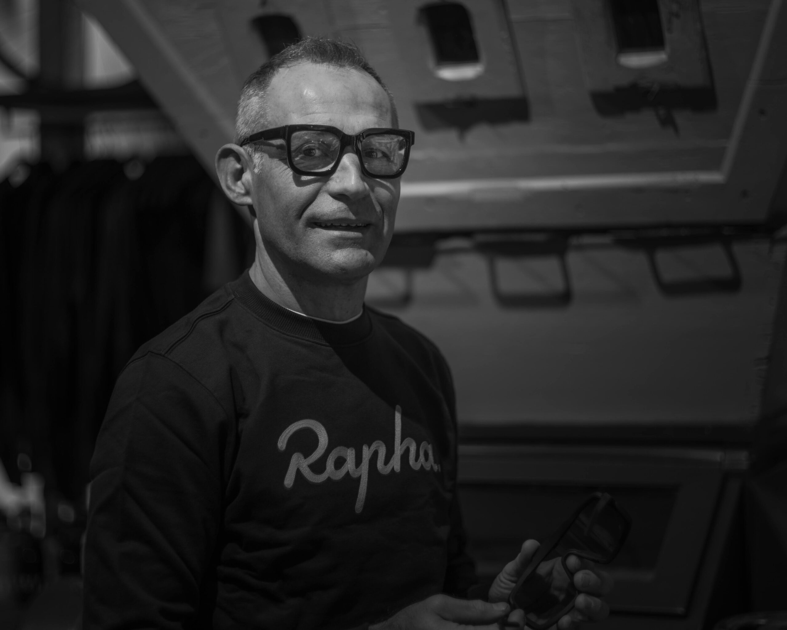 Massimo Gaiardelli titolare del negozio